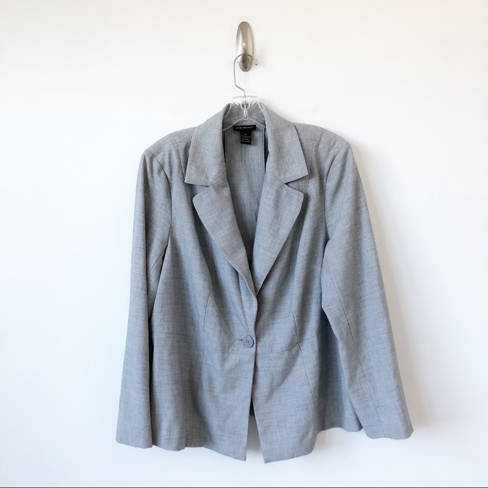 NWOT Lane Bryant Gray One Button Blazer